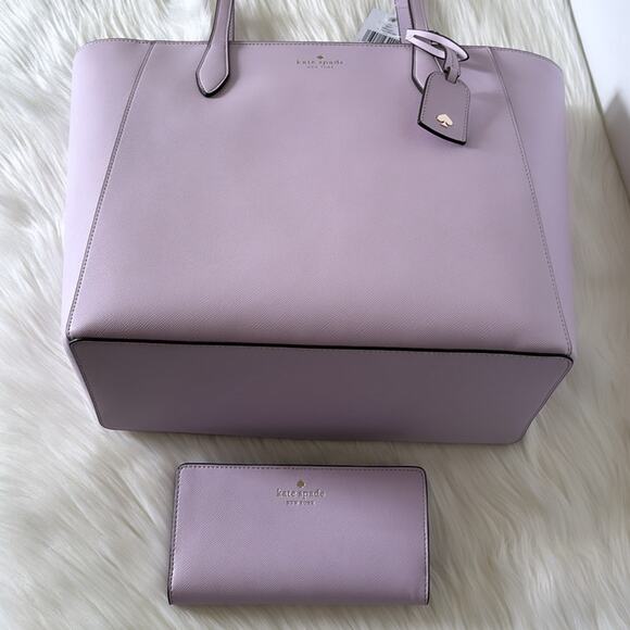 NWT Kate Spade Bundle Dana Tote and Wallet Set/ Saffiano - Picture 5 of 12